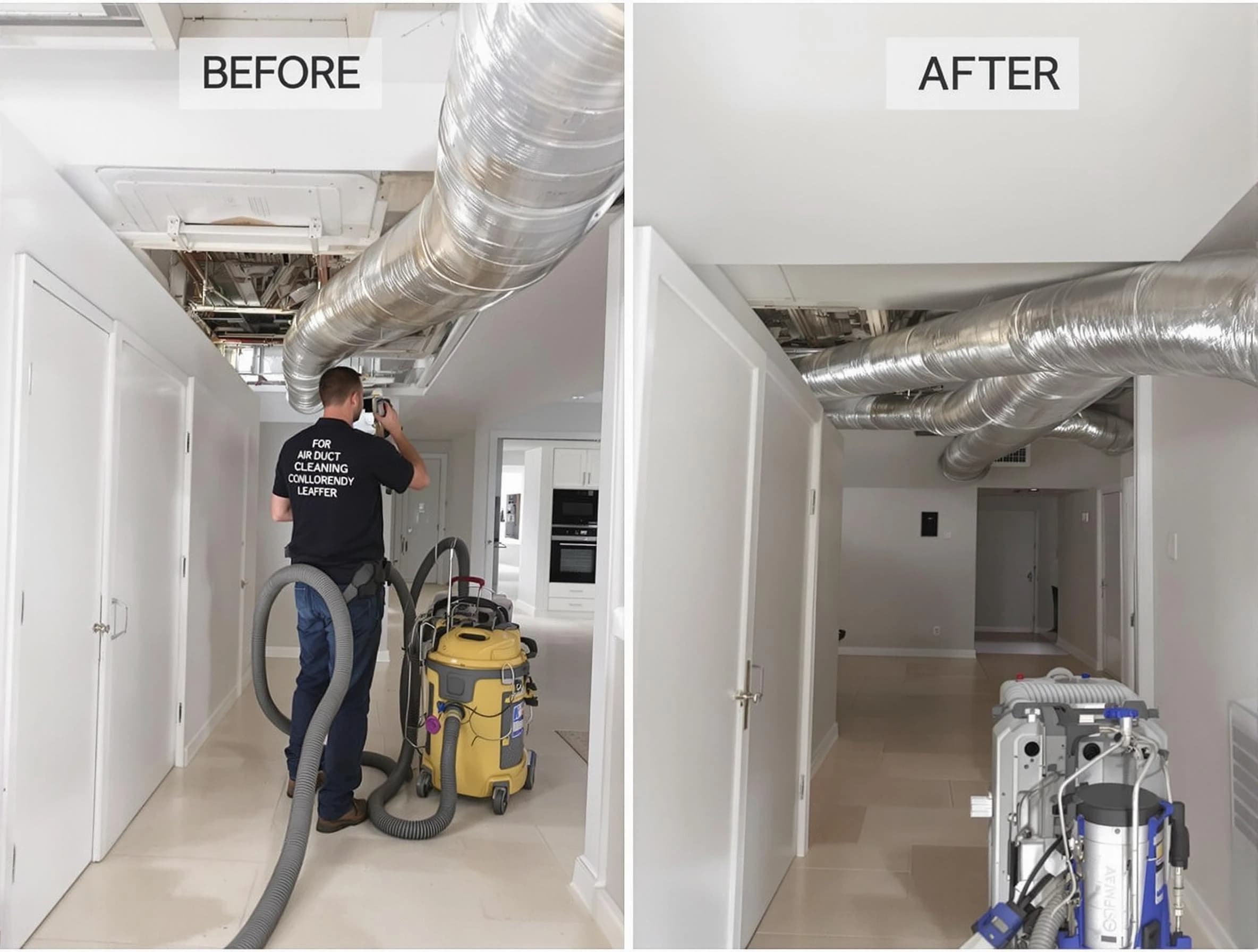 La Cienega Air Duct Cleaning professional performing thorough air duct cleaning in La Cienega
