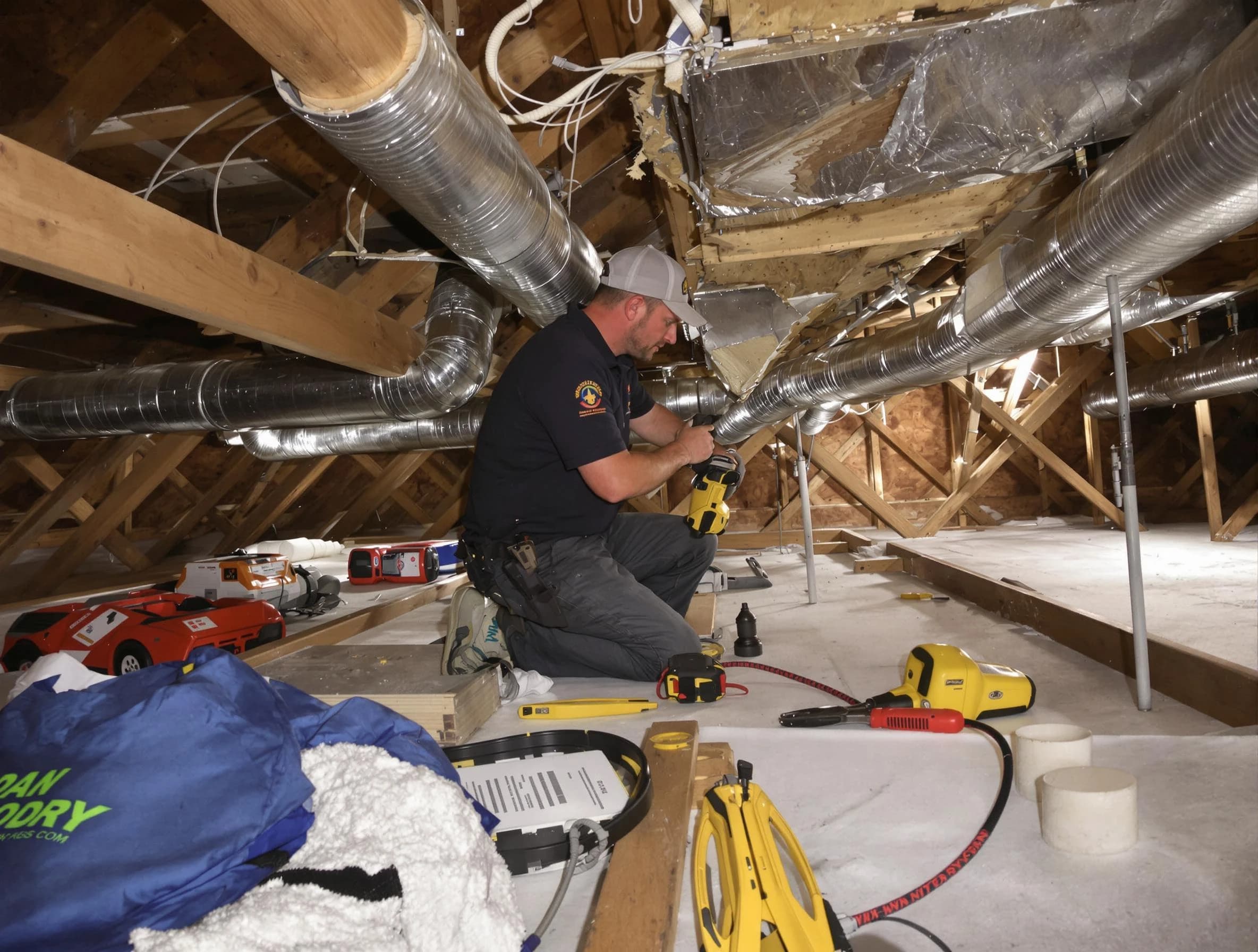 Professional air duct repair by La Cienega Air Duct Cleaning in La Cienega