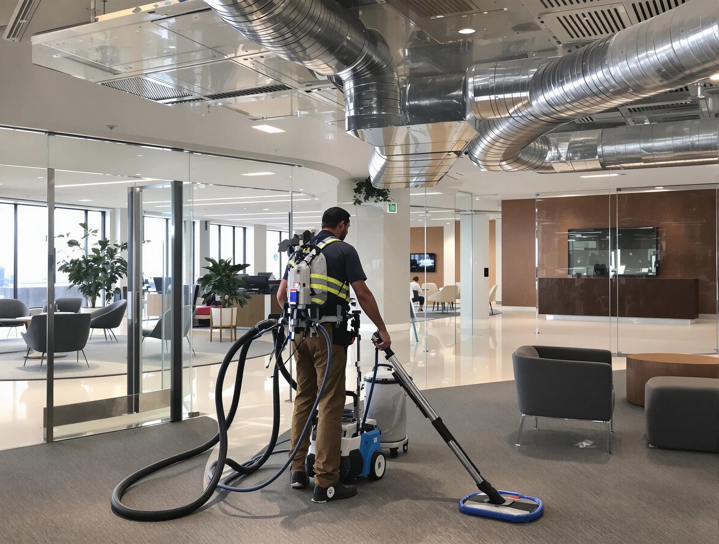 Commercial duct cleaning service by La Cienega Air Duct Cleaning in La Cienega