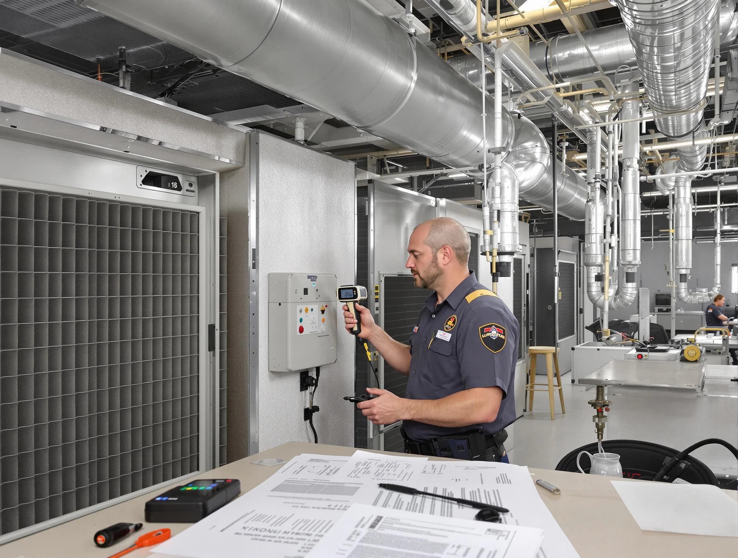 Professional filter system inspection by La Cienega Air Duct Cleaning in La Cienega