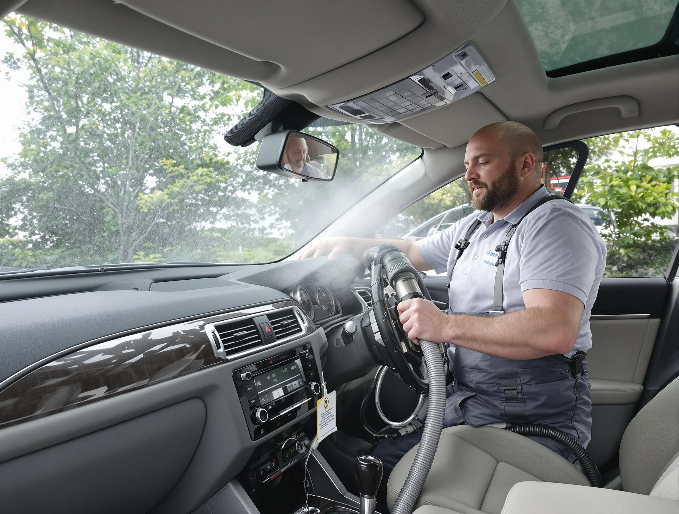 La Cienega Air Duct Cleaning specialist performing professional car duct cleaning in La Cienega