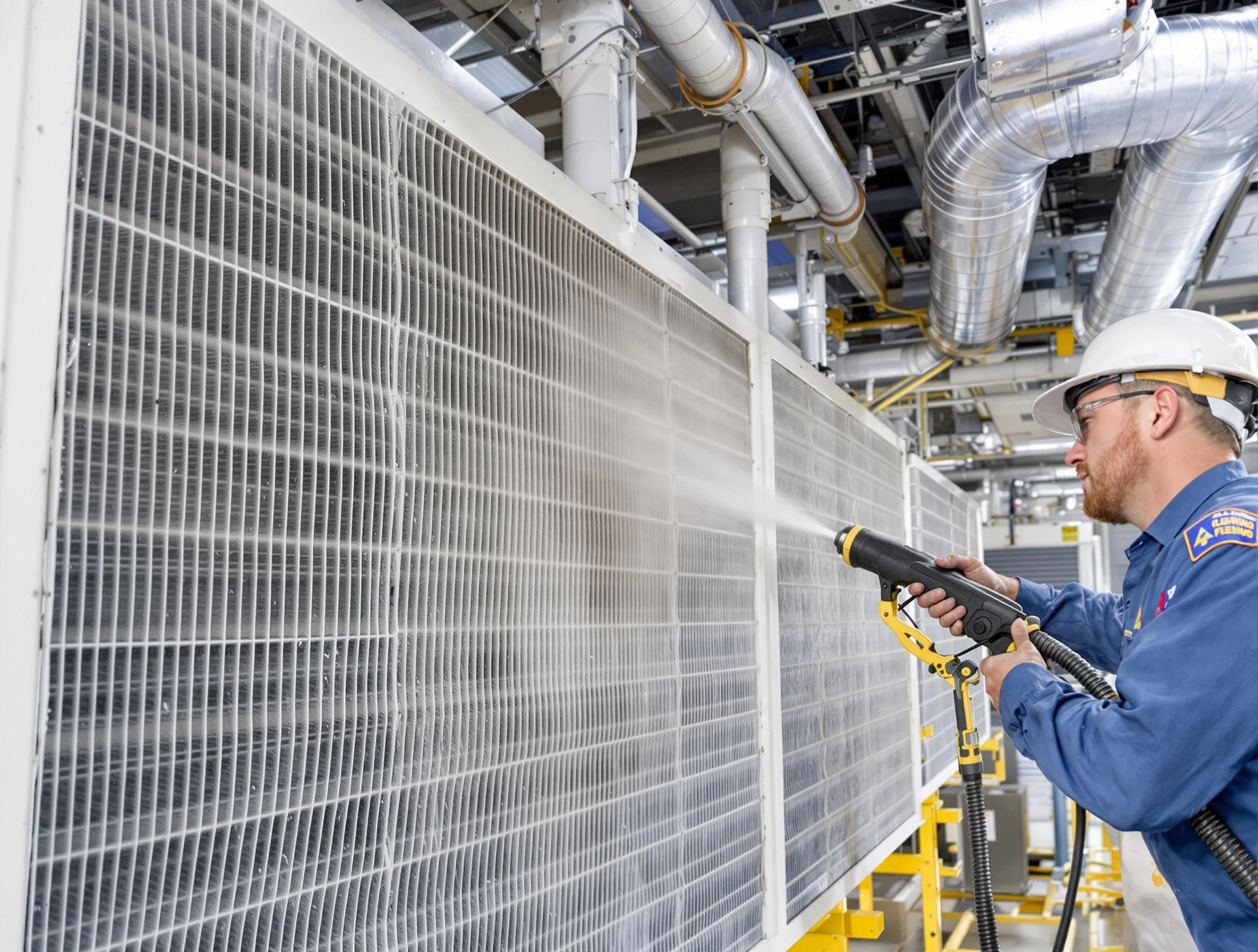 Professional commercial coil cleaning by La Cienega Air Duct Cleaning in La Cienega