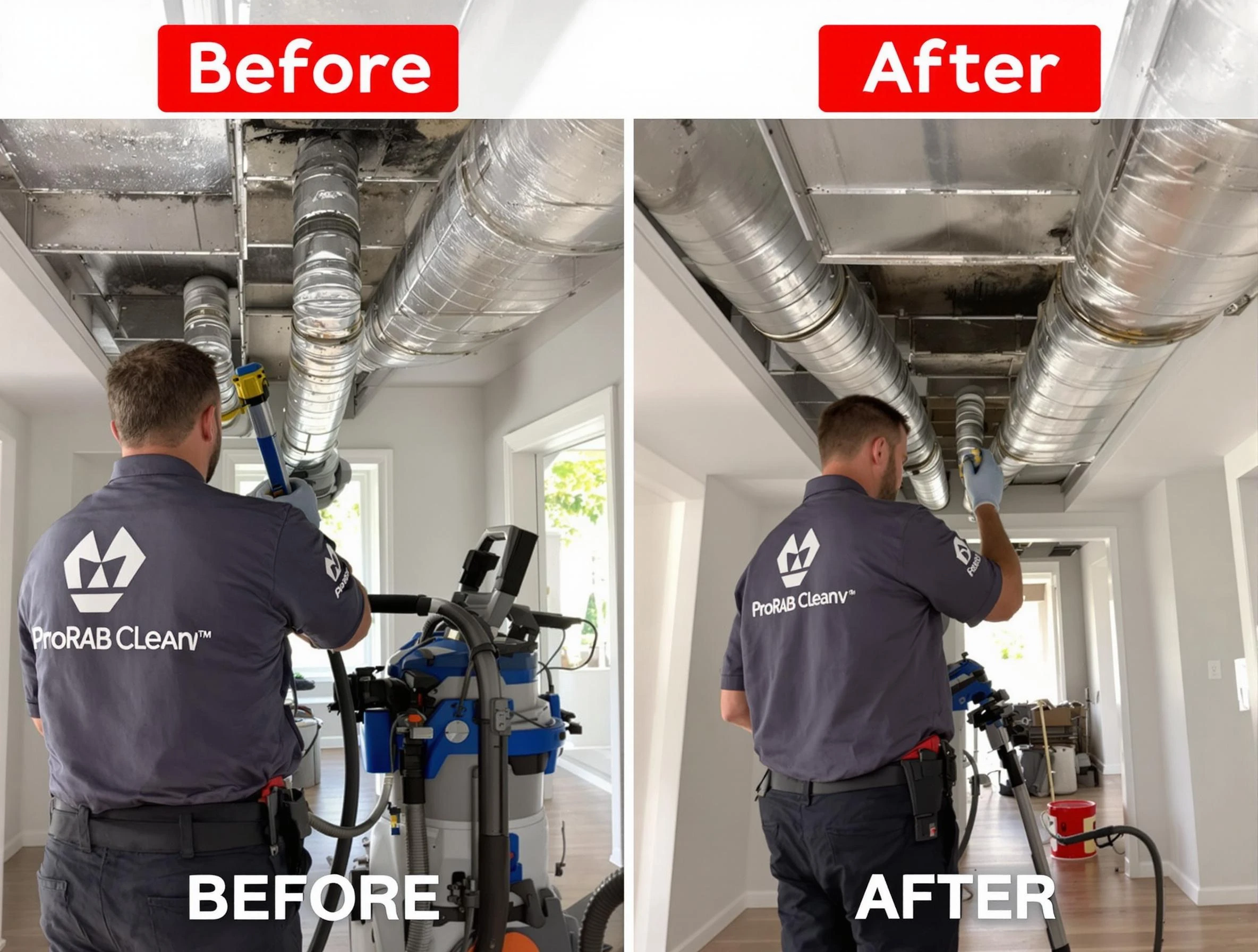 La Cienega Air Duct Cleaning expert performing thorough residential duct cleaning in a La Cienega home